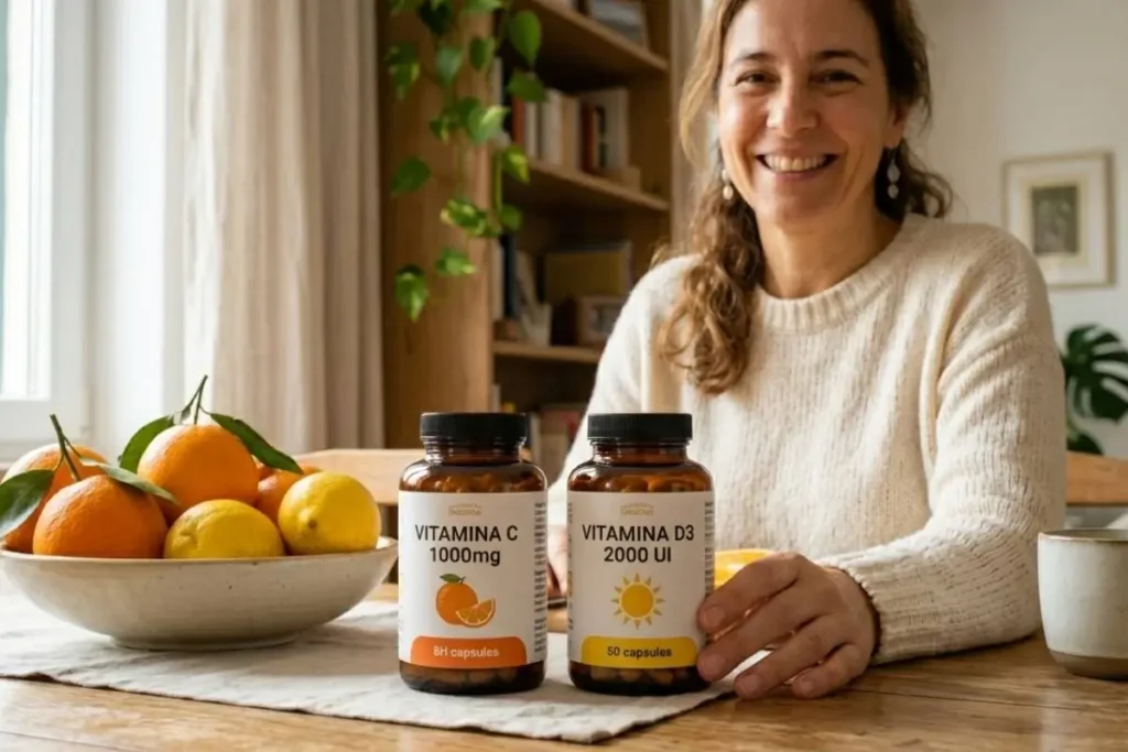 comparação entre vitamina D3 e vitamina C para imunidade