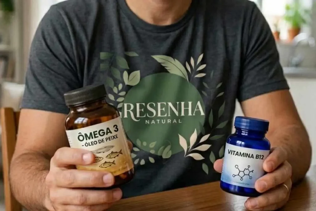 comparação entre ômega 3 ou vitamina B12 para memória e foco